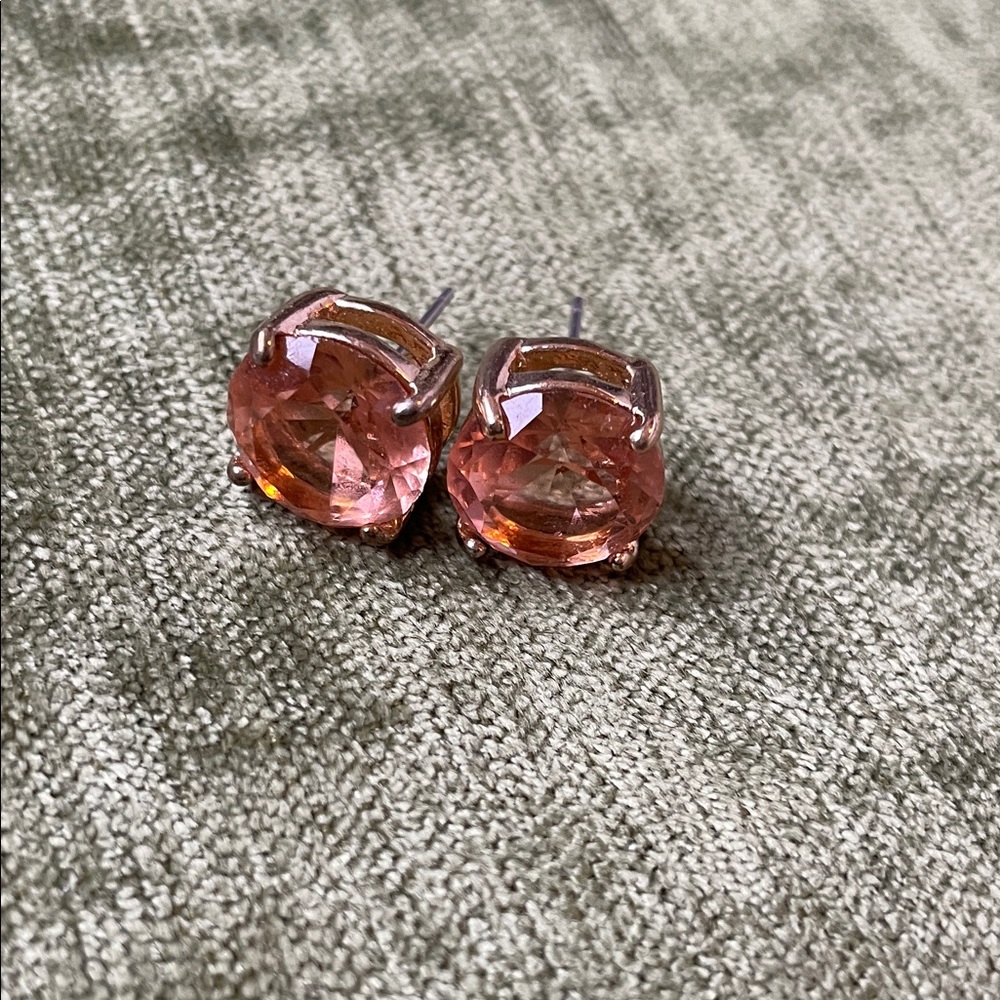 Gold and rose stone studs
